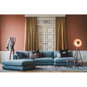艺术Sweef天鹅绒面料模块化组合沙发套装仿古优雅复古客厅家具4座沙发套装