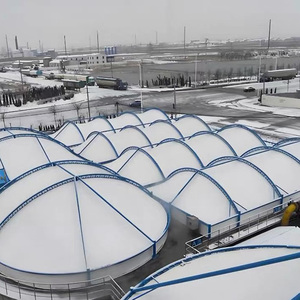 Xếp treo độ bền kéo màng bìa cho nước thải hồ bơi Biogas bể tự hoại nhà máy hóa chất nước thải xả mái cho công viên - Product Image 1