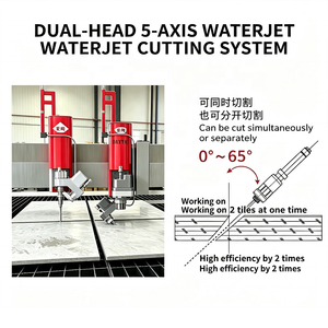 Aitao 5 Axis CNC Waterjet Cutting <b>Machine</b> Stone Metal Versatile Cutter for Marble Kitchen Countertops and Steel Industrial Parts - Product Image 4