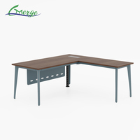 Offre Spéciale taille personnalisée patron Table de travail mobilier de bureau en bois mobilier de bureau personnalisé bureau de PDG en métal
