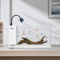 Aquarium de bureau tout-en-un de 50 cm en gros, avec filtre latéral intégré et LED réglable, directement de l'usine pour les achats en vrac