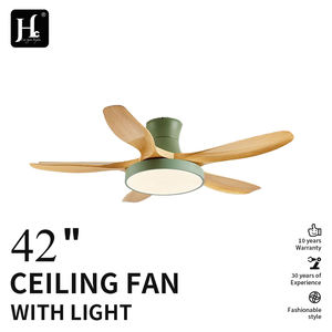 Ventilateur de plafond LED à cinq pales, style nordique, spectre complet, pour salle à manger, salon, chambre, ventilateur à fréquence variable, luminaire suspendu - Product Image 2