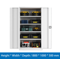 Boîte à outils modulaire empilable robuste pour usage commercial, construction en acier laminé à froid, couleur RAL personnalisée, armoire à outils d'atelier