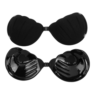 <span class=keywords><strong>Soutien</strong></span>-<span class=keywords><strong>gorge</strong></span> push-up adhésif en silicone confortable sans bretelles pour femmes Invisible réutilisable 3D Plam Shell forme imperméable respirant - Product Image 3