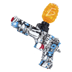 Jouet pistolet à balles d'hydrogel 2 en 1 avec balles de gel bleues et fléchettes jaunes pour jeux en plein air - Product Image 1