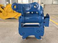 Attache rapide hydraulique inclinable pour godet d'excavatrice jusqu'à 180 degrés