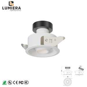 Lampu Sorot <span class=keywords><strong>LED</strong></span> Mini Lumiera Modern, Aluminium Tetap, Lumen Tinggi, Tersembunyi di Plafon, untuk Proyek Hotel Dalam Ruangan, Garansi 5 Tahun, CRI - Product Image 6