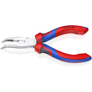 คีมปากแหลมครึ่งวงกลม KNIPEX 25 25 160 พร้อมฟังก์ชั่นตัดด้านข้าง (คีมวิทยุ) ด้ามจับเพื่อความสบายเคลือบโครเมียม - Product Image 2
