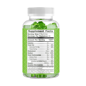 Gomitas de Creatina Monohidrato y Beta Alanina Pre-Entrenamiento OEM, 60 Gomitas/Botella, 2 Años de Duración, Uso en Adultos, para Mujeres Embarazadas XYD - Product Image 4