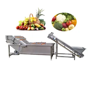 Prix de gros Machine à laver les fruits et la viande à usage commercial Légumes à feuilles Melon Machine à laver les bulles