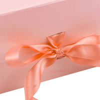 Dossiers en carton rigide sur mesure, couleur rose, avec fermeture magnétique, finition mate, matériaux recyclés, pour mariage et demoiselles d'honneur