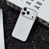 Étui de téléphone magnétique avec motif Lychee pour iPhone 18Pro 17, 16, 15, 14, 13, 12, 11Pro Plus, étui de téléphone anti-chute