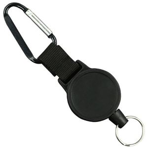 Porte-badge multifonctionnel robuste en acier inoxydable rechargeable avec enrouleur à haute résistance, crochet en D facile à tirer, pratique - Product Image 6