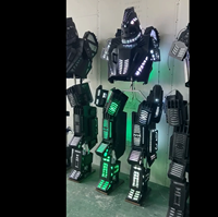 Combinaison de robot marcheur à LED costume de robot à LED pour adultes vêtements de scène costume lumineux pour vêtements de performance de danse
