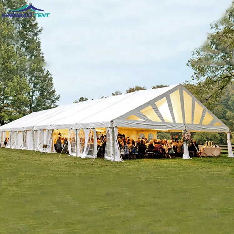 Hot Selling 5x5m canvas white tents Large Marquee wedding party tents