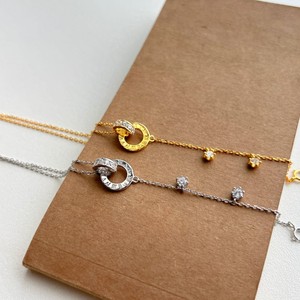 Bán Buôn New 925 Sterling Silver Sang Trọng Trang nhã Thiết Kế Kim Cương Chữ Số La Mã Vòng Đeo Tay Phụ Nữ - Product Image 1