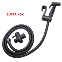 SUPERINOX Pulvérisateur de bidet tout-en-un avec vanne en T et support mural inclus
