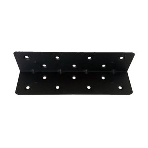 Plaque d'angle en fer pour lit, 160 mm, peinte en noir, épaisseur 1,4 mm, accessoire de quincaillerie pour meubles - Product Image 4