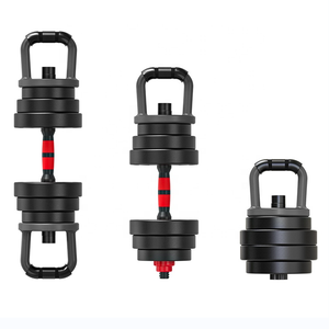 Juego de mancuernas Oem Free Weights, 3 piezas, convertibles en barra y pesa rusa, un par de mancuernas ligeras para gimnasio en casa, para mujeres y hombres, 10 kg - Product Image 6