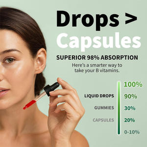 Gotas Líquidas de <span class=keywords><strong>Complejo</strong></span> de Vitamina <span class=keywords><strong>B</strong></span> para Adultos, Suplementos para el Metabolismo Energético e Inmunológico <span class=keywords><strong>con</strong></span> B1, B12 y B6 en Forma de Pastillas - Product Image 2