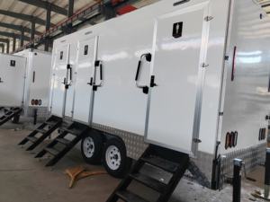 Lusso Mobile bagno personalizzabile di alta qualità portatile rimorchio per campeggio Park fatto FRP materiale del pannello Sandwich Wash Wash - Product Image 5