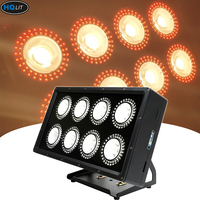 Luz LED Impermeable de 8 LED x 50W RAWW 3200k Blanco Cálido con Efecto de Tira RGB, Luz de Proyección IP67 Pixel 8eyes COB Blinder