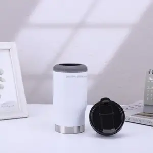 14oz The New 304 Stainless Steel Insulation Cup Vacuum Double-layer Cold Can Car Beer Mug Portable Car Cups