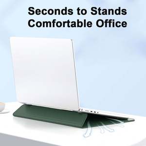 Sac en cuir Pu pour ordinateur portable avec support 2 en 1 sac à dos de luxe étanche ordinateur de bureau sacs d'affaires simples couvre Dnb18 Laudtec - Product Image 3