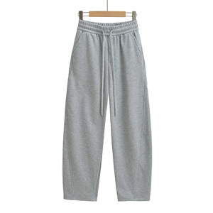 <span class=keywords><strong>Pantalon</strong></span> de survêtement taille haute pour <span class=keywords><strong>femme</strong></span> <span class=keywords><strong>en</strong></span> velours côtelé taille élastique Hip Hop <span class=keywords><strong>pantalon</strong></span> coupe ample pour l'automne hiver - Product Image 4