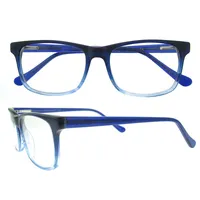 Beste Kwaliteit Vierkante Brillen Knappe Mannen Gradiënt Kleur Acetaat Optische Frame