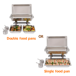 Estación de sopa de acero inoxidable de 9L con dos cuencos, calentador de sopa de grado alimenticio, plato de frotamiento para buffet - Product Image 4