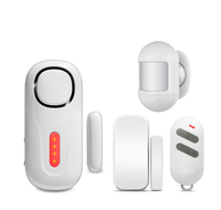 Alarme anti-cambriolage pour porte fenêtre, sonnette sans fil, système de sécurité pour maison intelligente, Kit d'alarme, détecteur de mouvement PIR en verre, sirène