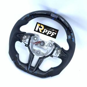 Volante de Cuero y Fibra de Carbono Personalizado Rppf para <span class=keywords><strong>Hyundai</strong></span> Elantra <span class=keywords><strong>N</strong></span> I30N I20N <span class=keywords><strong>Kona</strong></span> <span class=keywords><strong>N</strong></span> 2019-2025 con Soporte para Pantalla LED - Product Image 2