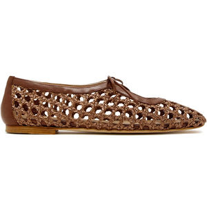 Custom Fashion Elegant Lightweight Mesh Fabric Upper Ballet Flats <b>Women</b> <b>Slip</b> on Ballerina Square Toe Flat Shoes - Product Image 6