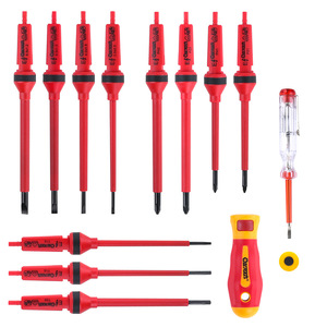 QI TOOLS Insulated <b>Screwdriver</b> Set 115Pcs VDE Industrial Grade Cross Phillips Bit Anti-Slip Handle - Product Image 2