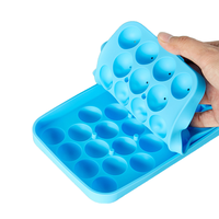 Moule à boules de glace pour rondelle de whisky de qualité alimentaire moule à boules de glace pour congélateur moule à glace en silicone de 25 capacités mini cercle rond