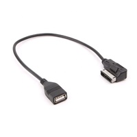 Câble adaptateur audio AMI pour streaming, interface multimédia Pod, câble musical, port AUX, USB femelle pour Mercedes Benz