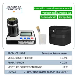 Humidimètre à grains GOYOJO, testeur d'humidité numérique haute précision avec compensation de température pour 19 types de grains et de graines - Product Image 5