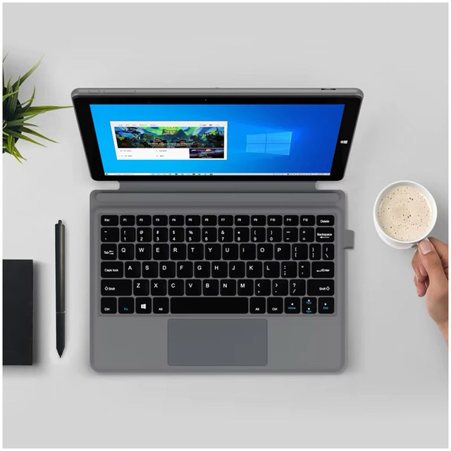 Gisentec Wholesale DS105 10.5 Inch 2 in 1 Tablet PC Laptop Intel N4100 RAM 8GB 512GB Storage Win 11 Tablets with Soft Keyboard