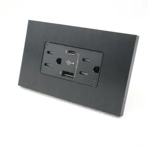 20a 125V Ons Stopcontact Automatische Test Voor Canada En Amerikaanse Grond Fout 36W Dubbele Qc 3.0 Usb-Poort Socket