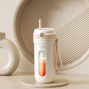 Licuadora Portátil Ecológica con Carga USB, Vaso Mezclador de Frutas, Mezcladora Electrónica Inteligente de Plástico para Oficina, Cocina y Exteriores - Product Image 1