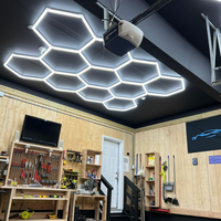 Luz LED Hexagonal SUEZ de Alta Calidad 6000K para Taller de Automóviles, Oficina y Uso en Hoteles - Luz para Detallado de Automóviles