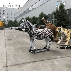 Animatronic Zoo Model Simulation Zebra
