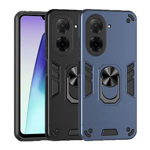 Xiaomi Redmi A5 4G 171mm グローバル版 / Poco C71用 デュアルレイヤー 車載ホルダー対応 マグネット式スタンド付き アーマーケース 耐衝撃カバー - Product Image 1