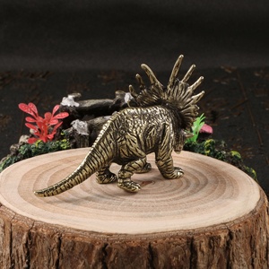 Katı bronz ejderha tritritops heykeli dinozor oyuncak pirinç süsler ekran el sanatları. - Product Image 4