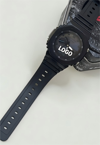 Reloj de Moda Digital de Lujo de Alta Calidad, Hecho a Mano, con Moissanita Negra, Acero Inoxidable, Cuarzo, Unisex, para Usar Todo el Día - Product Image 3