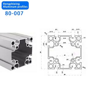 Profilo in Alluminio a T Standard 8080 Direttamente dalla Fabbrica Cinese per Telai con Servizio di Taglio, Forma Quadrata Temperata T3-T8 Bianco Argento - Product Image 2