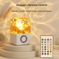 Nouveau projecteur d'ondulations aquatiques, haut-parleur rotatif, lampe d'ambiance RGB, caisson de basses HiFi, haut-parleur sans fil pour cadeau