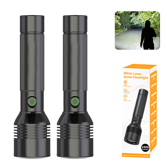 OEM Rechargeable Super Bright Waterproof LED Flashlight With Charging Indicator Light for Camping and Emergency