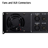 Amplificateur stéréo deux canaux 700W 8 ohms 4 ohms avec protection contre la surchauffe pour usage commercial Eeleuni T-2700